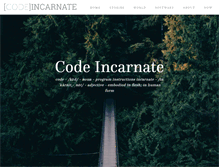 Tablet Screenshot of codeincarnate.com